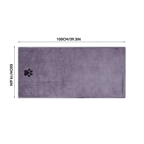 3 Size Options Microfiber Pet Bath Towel Embroidered Super Soft