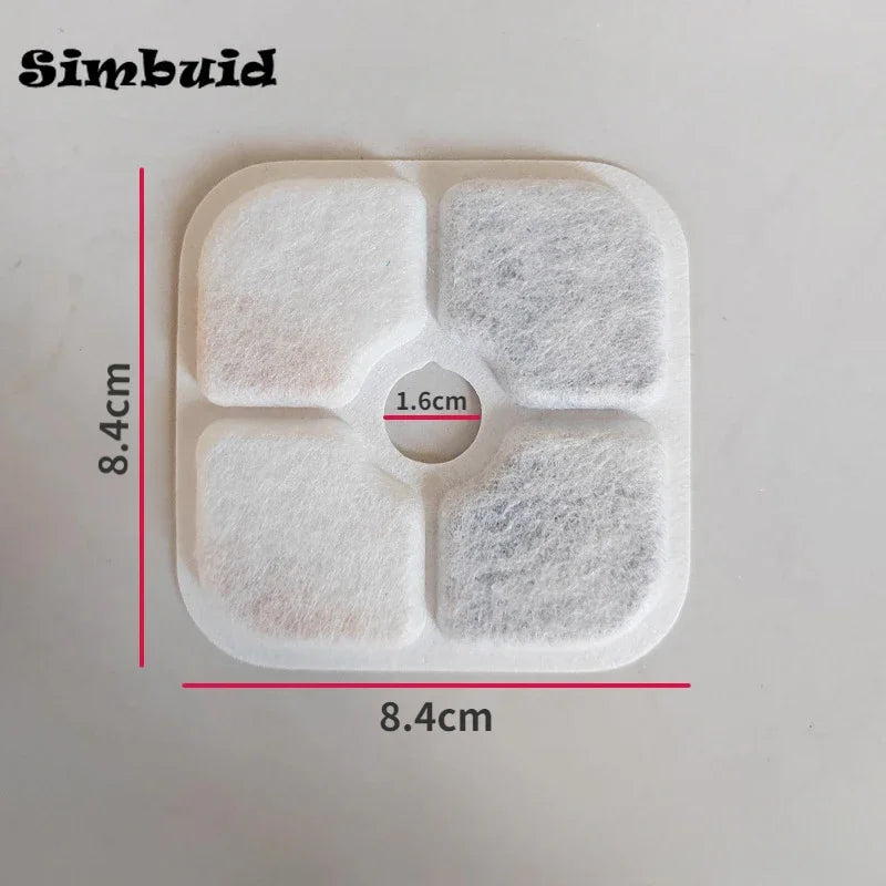 6/12pcs Replacement Activated Carbon Filter For Cat Water Drinking