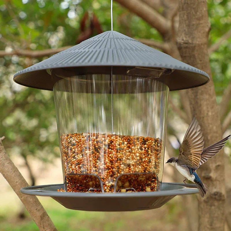 Waterproof Hanging Wild Bird Seed Feeder Bird Feeding Tool Garden