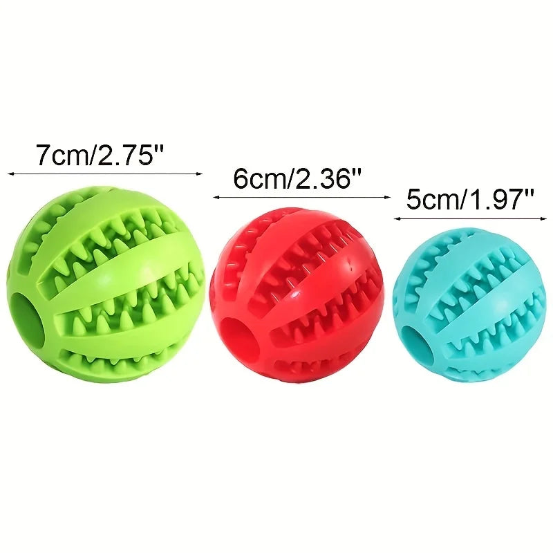 Dog Ball Toy, Dog Food-Leaking Toy, Rubber Chew Toys For Dog, Molar