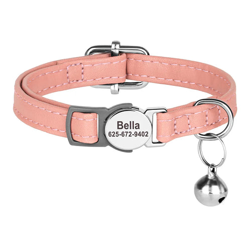 Cat Collar Free Personalized Kitten Collars Engraved Pet Puppy Name