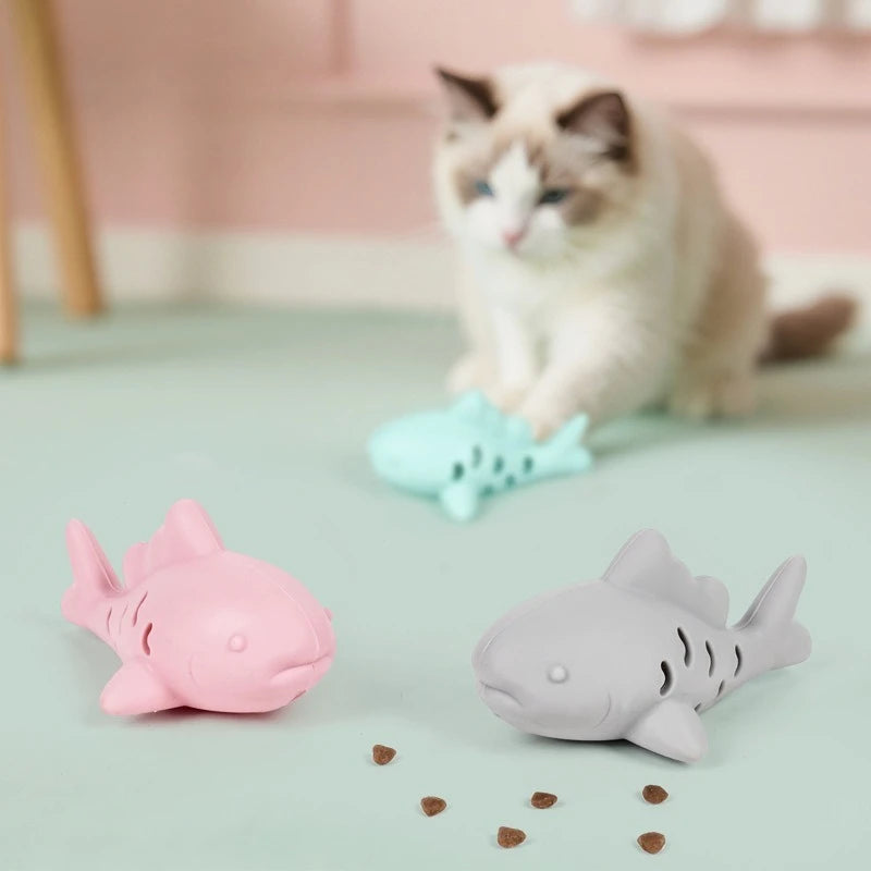 Cat Interactive Chew Toy Pet Food Leakage Simulated Fish