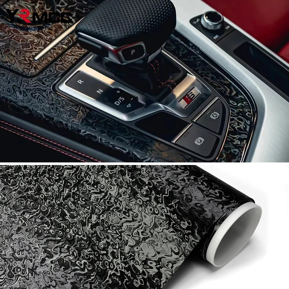 Premium PET Car Carbon Vinyl Film DIY Waterproof Car Stickers Modified