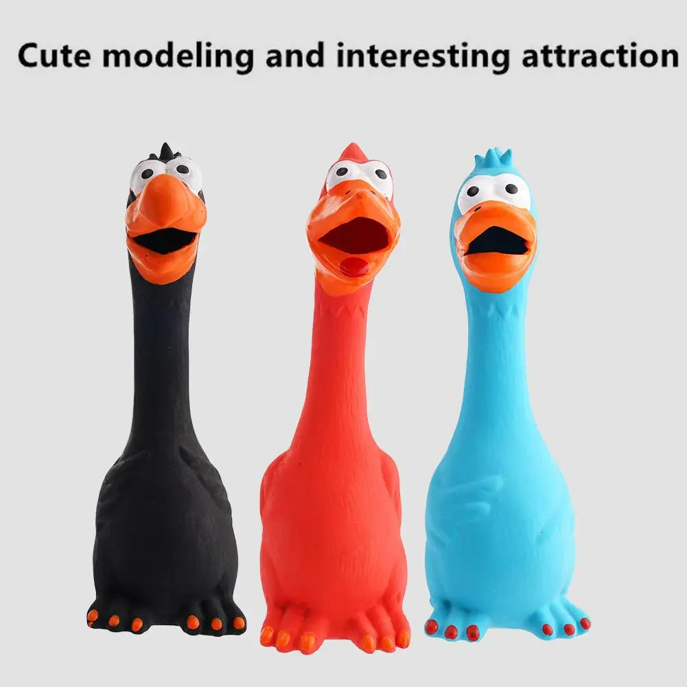 New Squeak Dog Toy Chew Bone Squeaky Ball Chicken Sound Dog Toys Tooth