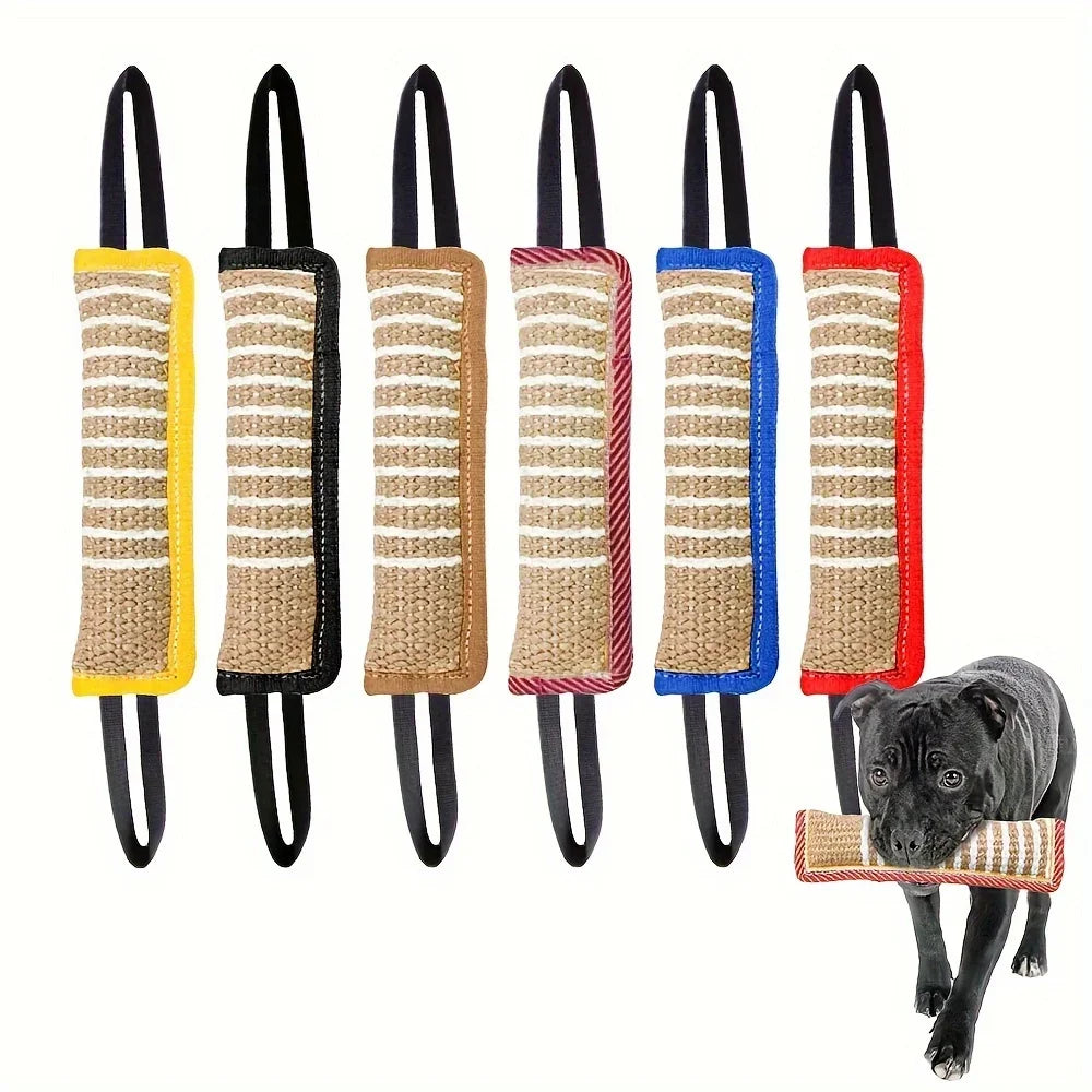 1pc Durable Jute Dog Chew Toy - Bite-Resistant Teething Stick for