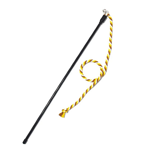 Cat Toy Interactive Teasing Rod with Rope for Cats to Chew and Chase