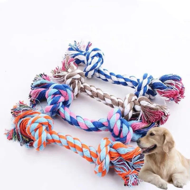 Dog Toy Pet Molar Bite-resistant Cotton Rope Knot for Small Dog Puppy