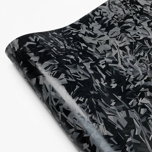 High-quality Matt Forged Glass Black Sticker PET Car Wrap Vinyl