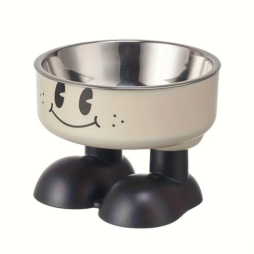 Elevated Dog Cat Bowl Stainless steel Food Water Bowls Raised No Spill