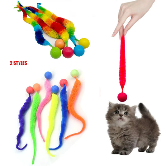 Cat interactive toys Tickle Cat Colorful Bouncing Ball Pet Supplies