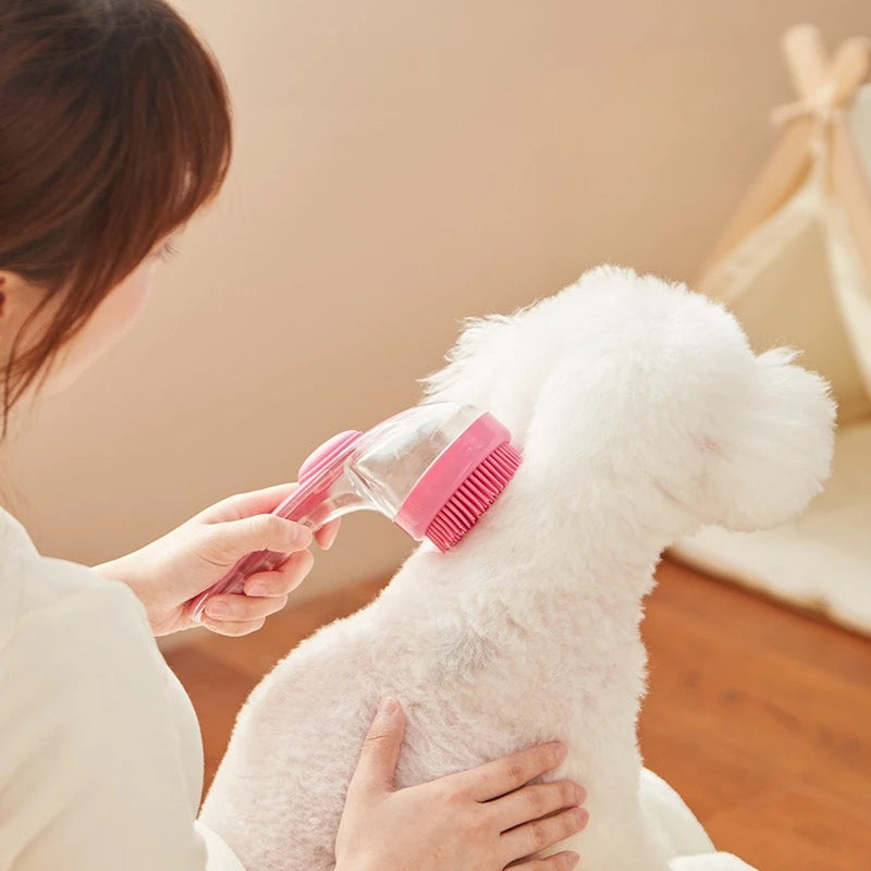 Pet Bathing Brush for Dog Cat Soft Silicone Massager Shower Bathing