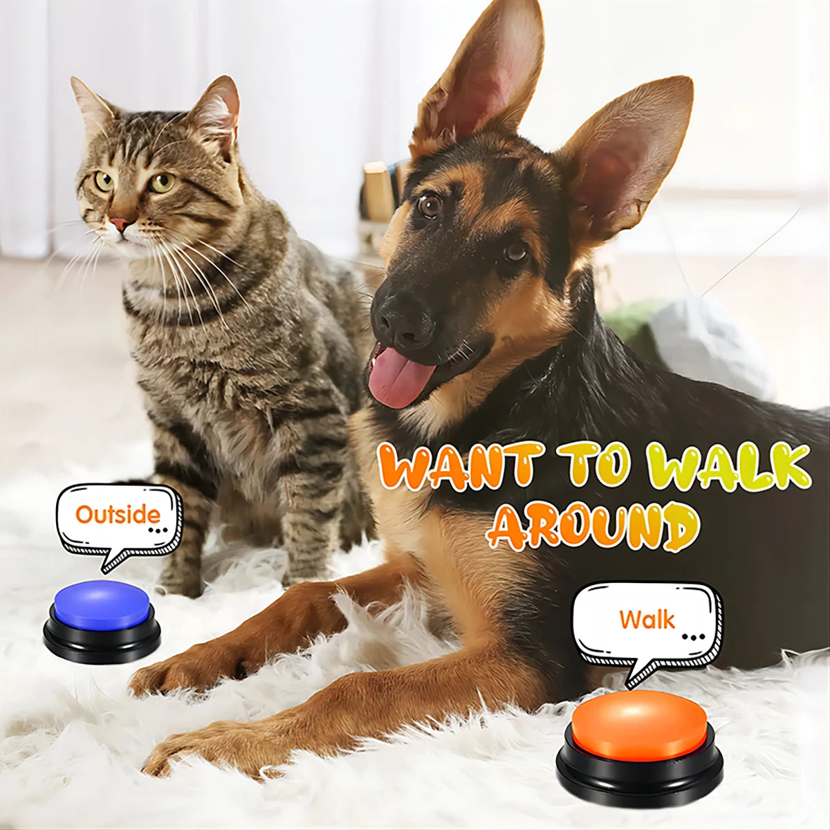 Dog Toys Funny Dog Recordable Pet Toys Travel Talking Pet Starters Pet
