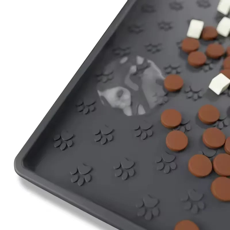 Silicone material dog drinking water and eating mat cat mat pet mat