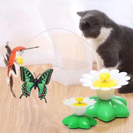 Electric Butterfly Cat Toy Shake Rotating Flying Automatic Humming