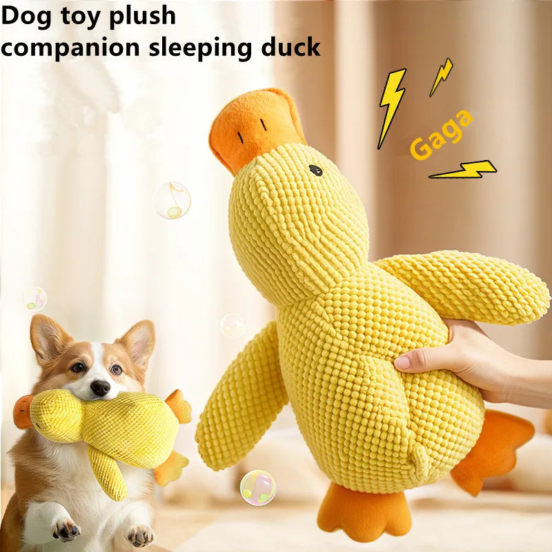 Pet Plush Toy Dog Calming Duck Companion Sleeping Duck Toys Chew Toy