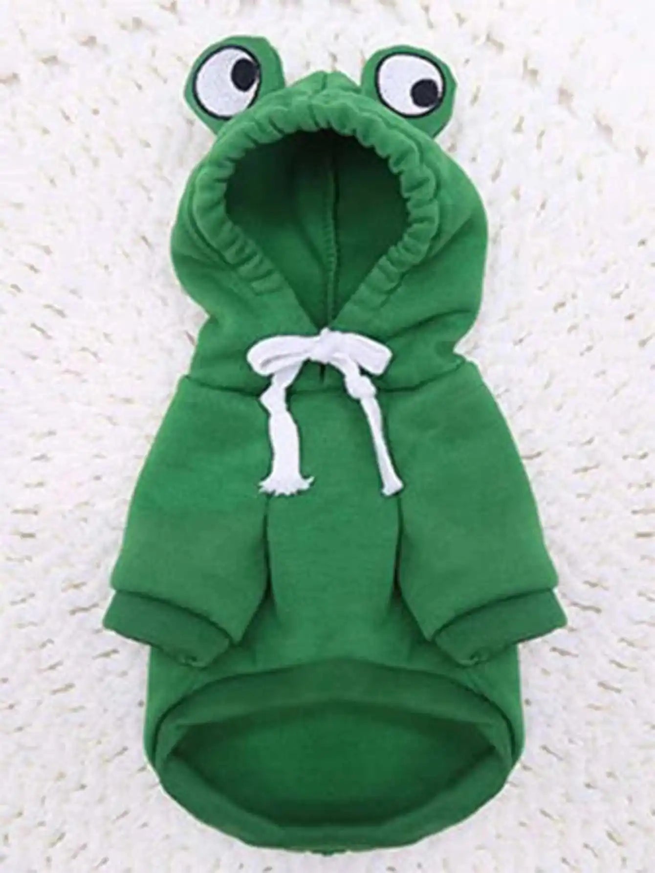 1PC Cute Frog Pet Sweater for Small and Medium Dogs - Green Dog Hoodie