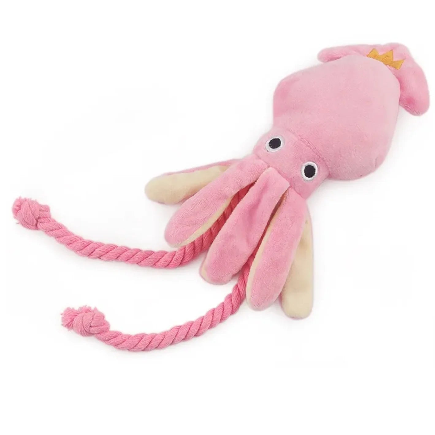 Squid Puppy Pet Dog Chew For Lovely Pink Teeth Cleaning Pet Toys