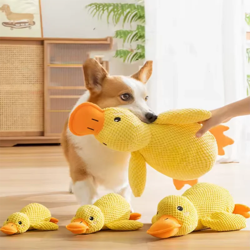 Hot pet Plush Toy Dog Calming Duck Stuffed Duck Toys Chew Toy Durable