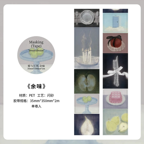 2m/Roll Beautiful scenery PET Tape Paper Journal Decorative Adhesive