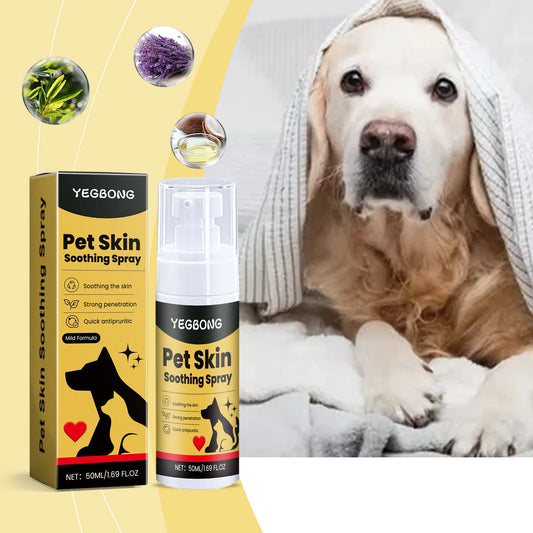 Pet Skin Care Spray Relieve Discomfort for Dogs Cat Flea Lice Control