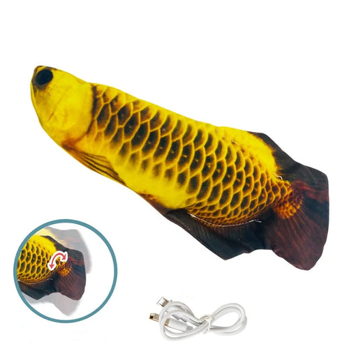 Cat Toys Fish USB Charger Fish Interactive Electric Floppy Fish Cat