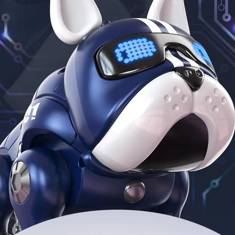 Dance Music Bulldog Robot Intelligent Interactive Dog With Light Toys