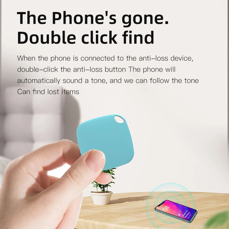 HOMEFISH Mini Bluetooth 5.0 Tracker AntiLost Device Round Pet Kids Bag
