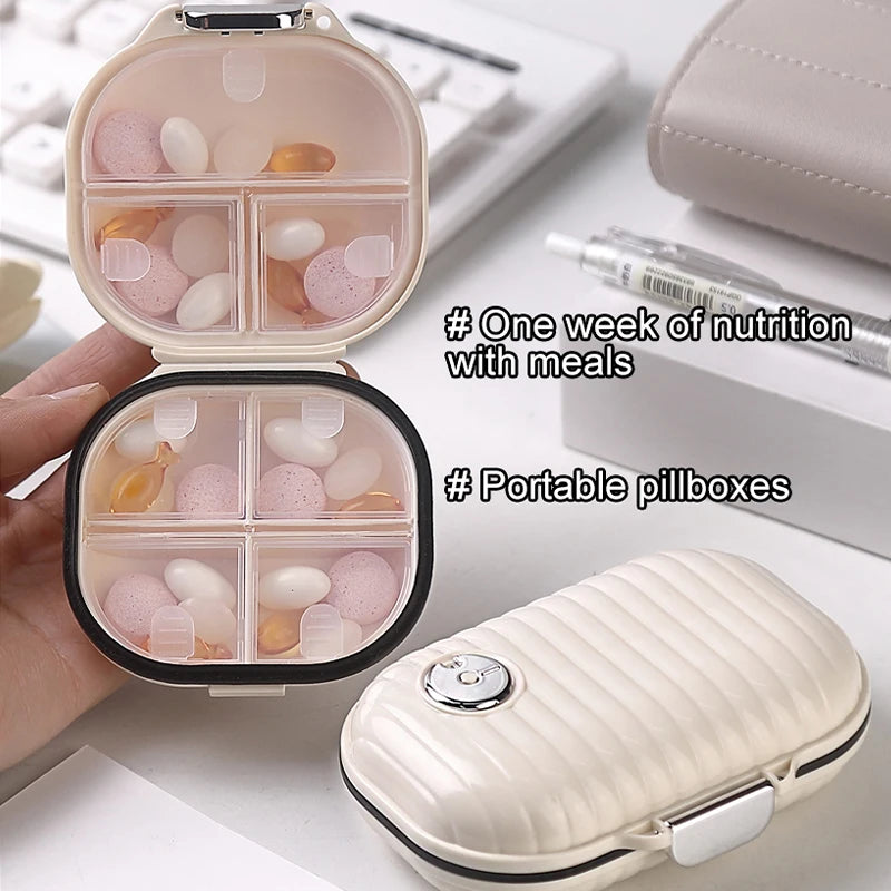 Weekly Pill Organizer Box 7 Day Portable Medicine Storage Case