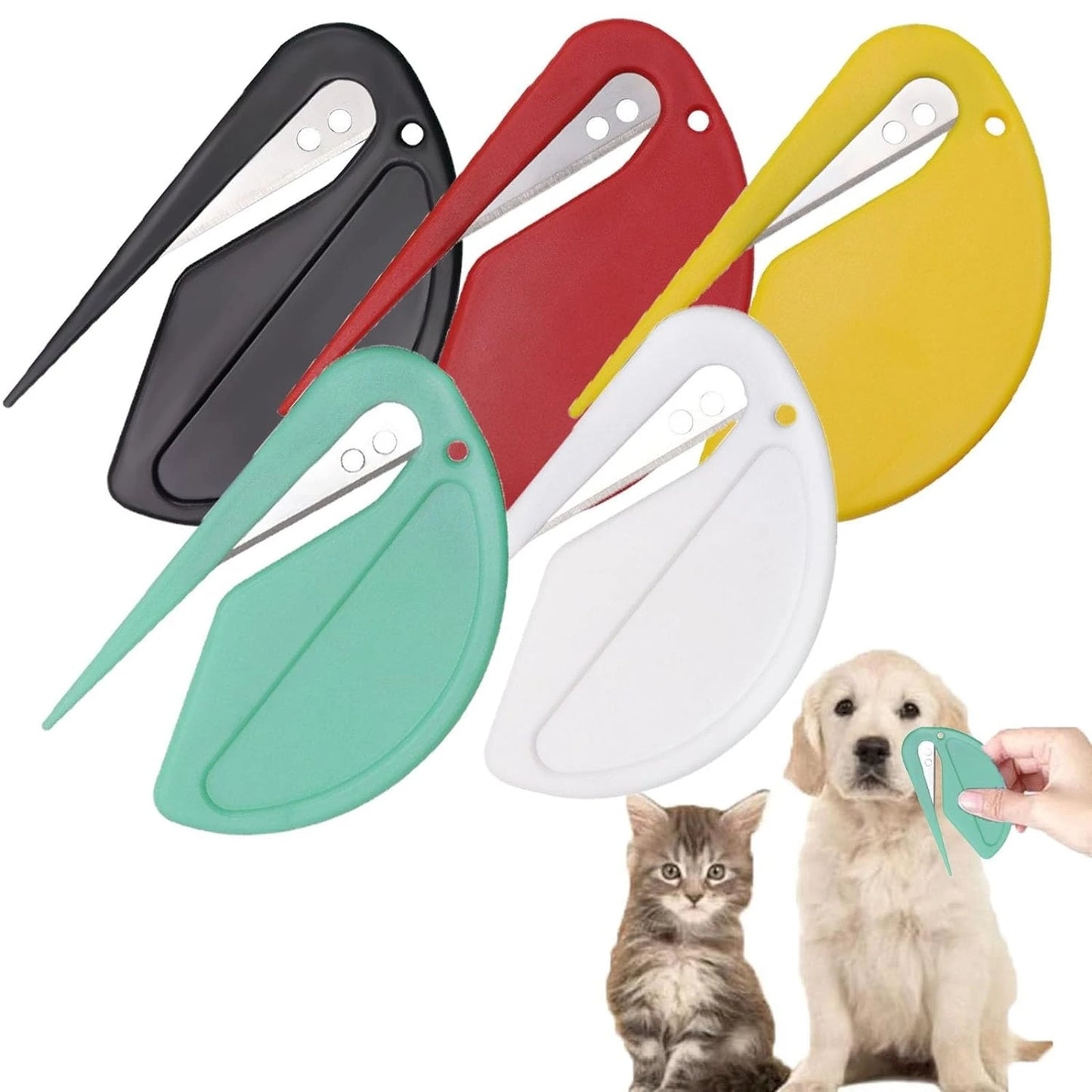 5pcs Pet Knot Cutter, Colorful Perfect De-tangling Tool For Cats,