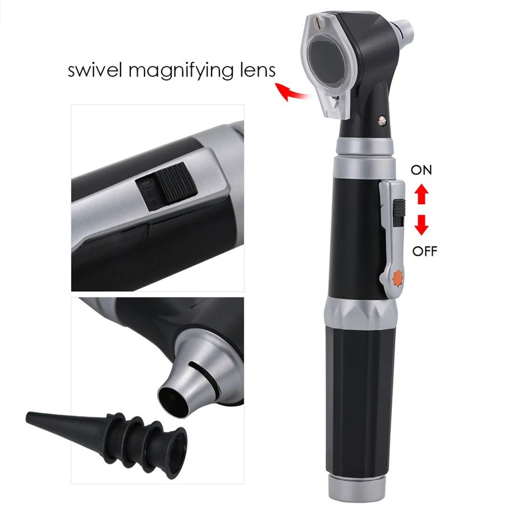 Professional Otoscope - Ear Scope with Light, Ear Infection Detector,