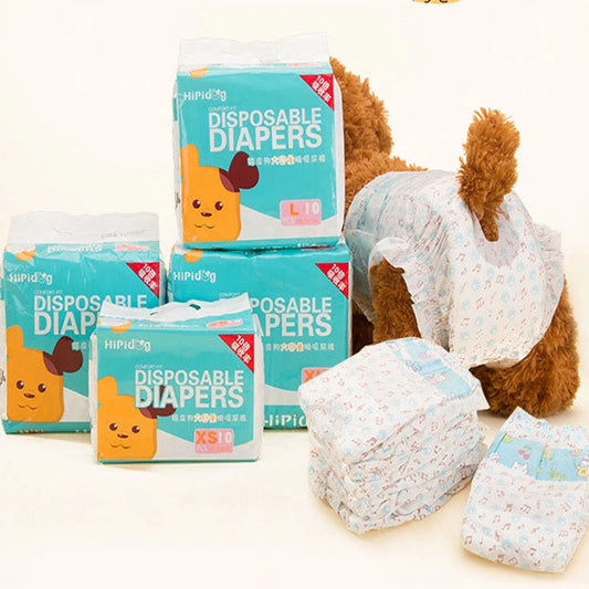 10/12PCS/pack Super Absorption Physiological Pants Dog Diapers For