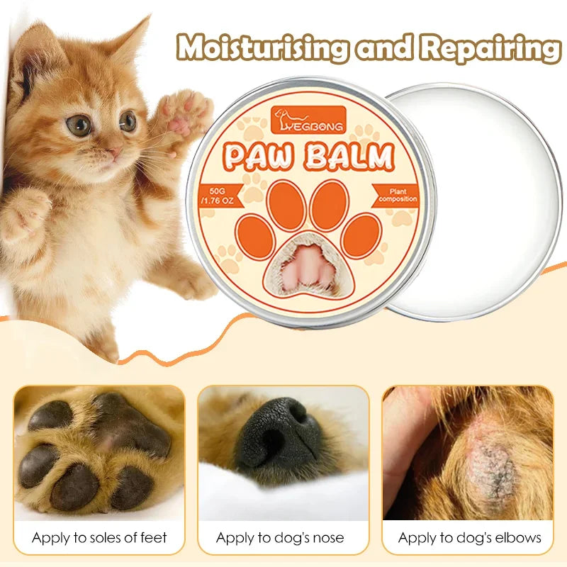 Pet Paw Moisturizing Natural Cream Dog Cat Paw Wax Protects From