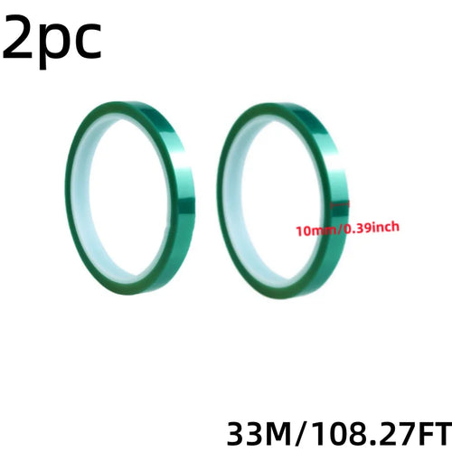 33M/Roll Green PET Film Tape High Temperature Heat Resistant PCB