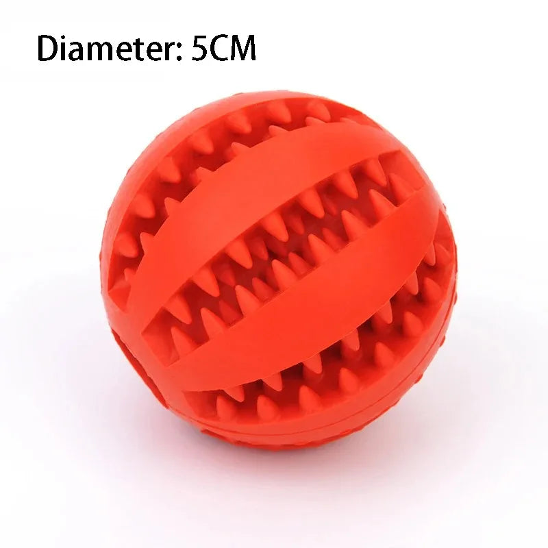 Natural Rubber Pet Dog Toys Dog Chew Toys Tooth Cleaning Treat Ball