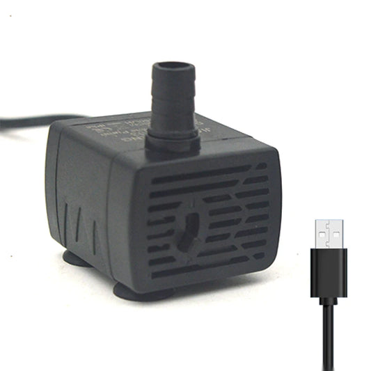 Ultra Quiet USB Aquarium Fish Tank Filtration Pump Mini Pet Fountain