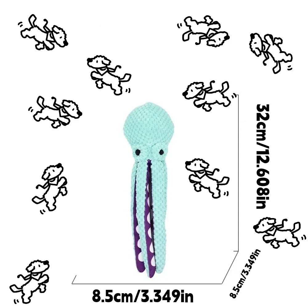 Pet supplies big octopus tough bite toy for gnawing and amusing; large