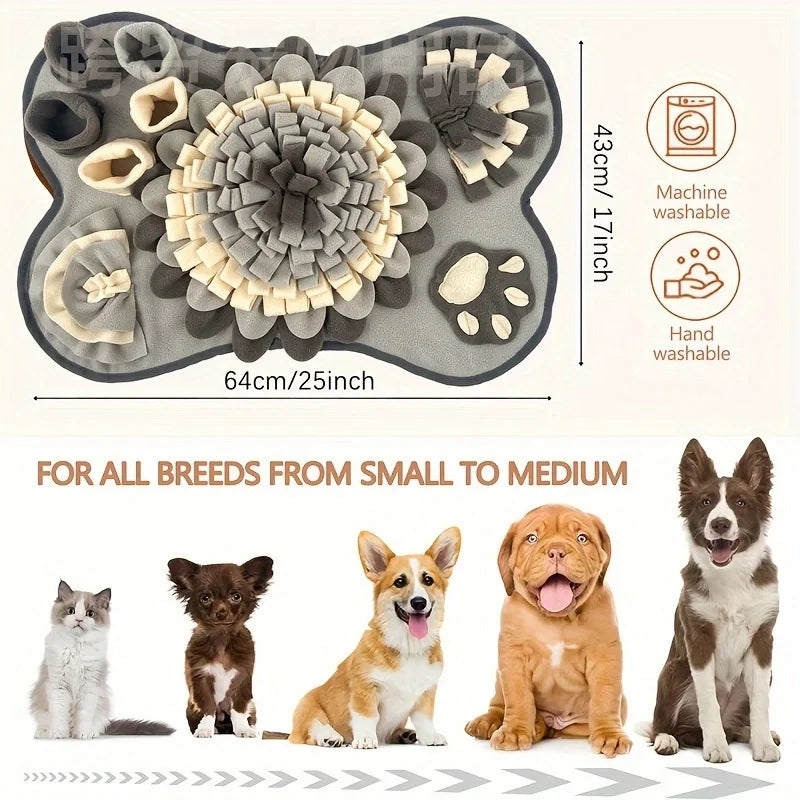 Pet Sniffing Mat For Dogs, Interactive Durable Dog Slow Feeding Pad