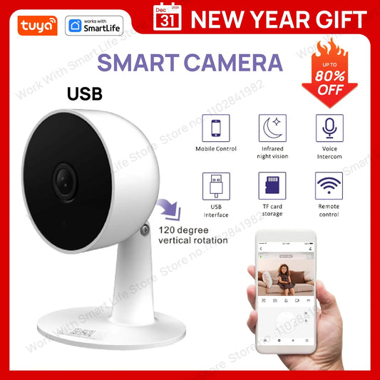 Tuya Smart 3MP HD Indoor Home Security Camera for