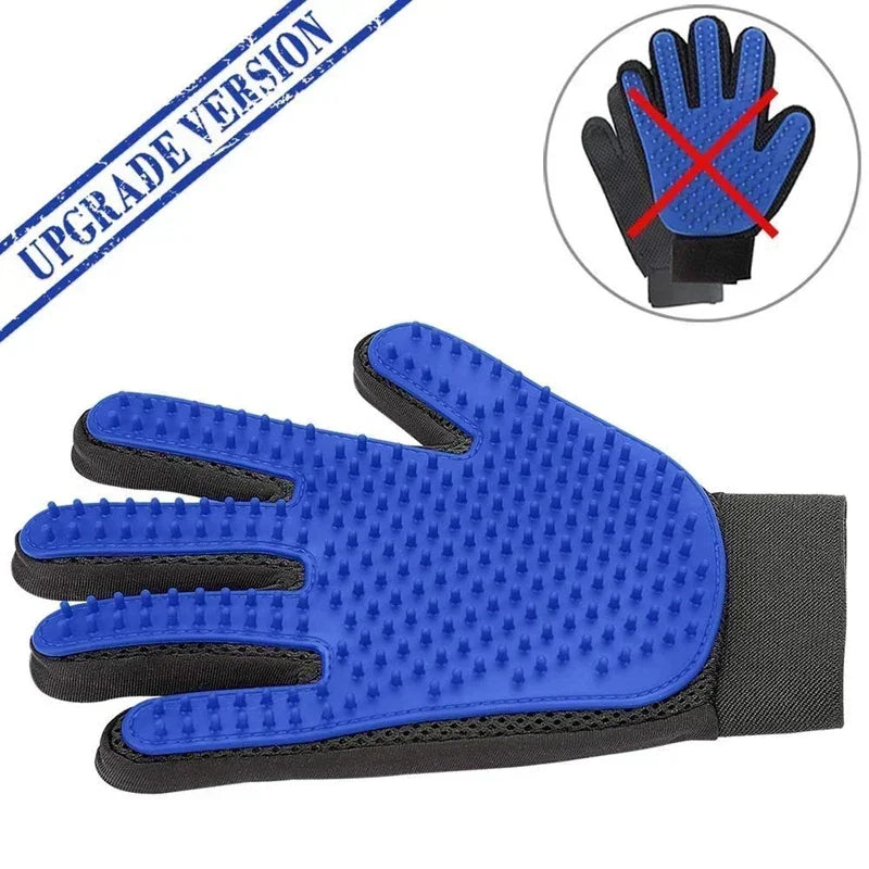 Silicone Pet Grooming Gloves Cats Hair Brush and Comb Gloves to Bathe