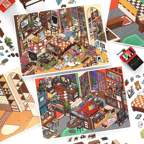 Kawaii leisure suite  3D Home Diary Landscape Sticker  DIY Pocket
