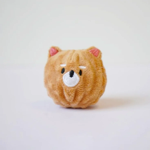 Squeaky Puppy Ball Toy - Spiked Bouncing Chew for Teeth Cleaning,
