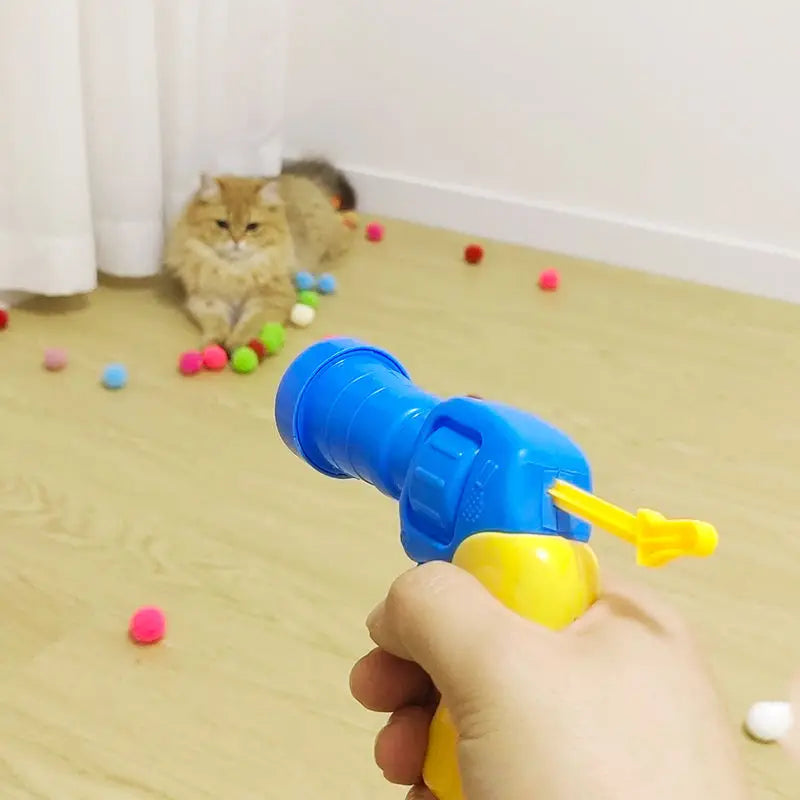 Cat Toys Interactive Launch Training Creative Kittens Mini Pompoms