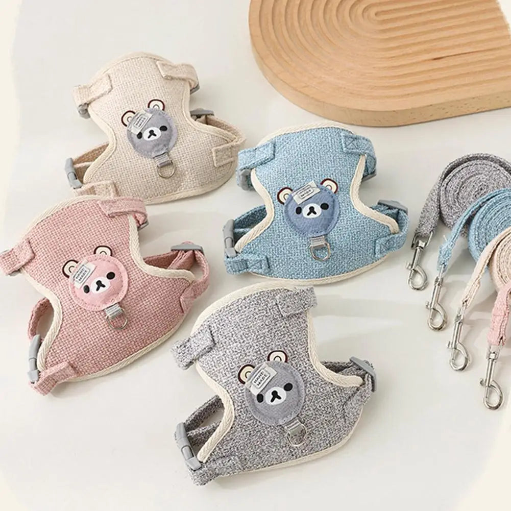 Lovely Small Pet Vest Chest Strap Dog Leash Traction Rope Walking Dog
