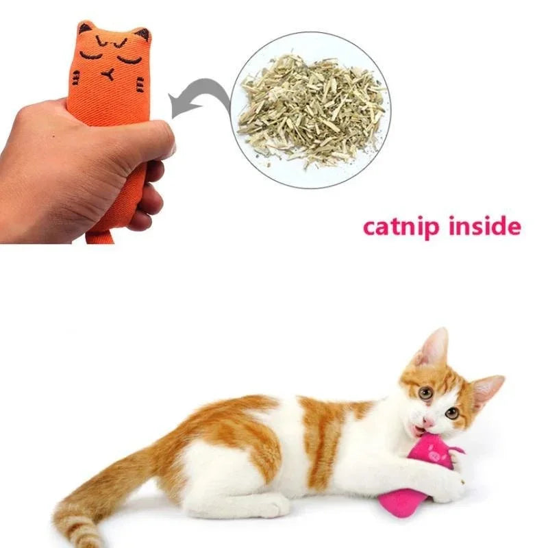 Pet Toy Rustle Sound Catnip Toy Cat Supplies Pet Cute Cat Toys Kitten