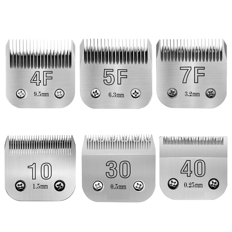 4F,5F,7F,9#,10#,30#,40# Professional Pet Dog Clipper Blade Fit For