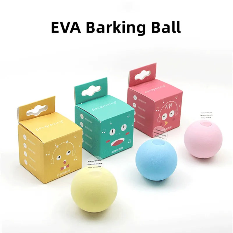 Cat Toys Balls Sound Frogs Birds Chirping Crickets EVA Balls Rolling