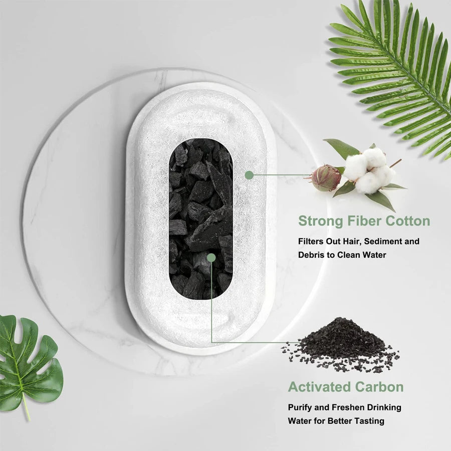 Replacement Filters for Cat Water Fountain Stainless Steel Dispenser