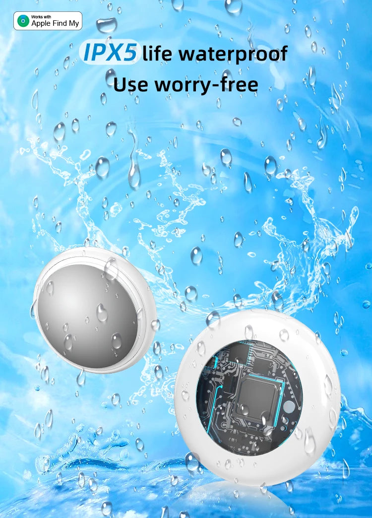 Timethinker Smart Bluetooth GPS Tracker Airtag Work with Apple Find My