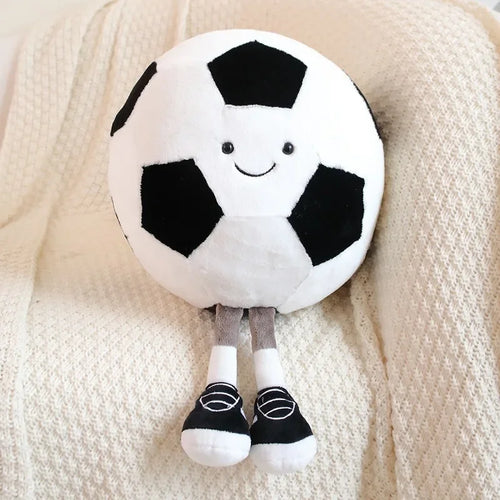 25-28cm football doll, basketball plush toy, creative football doll,