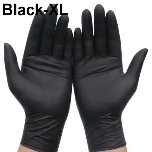 20/50/100PCS Disposable Black Nitrile Gloves  Disposable Nitrile